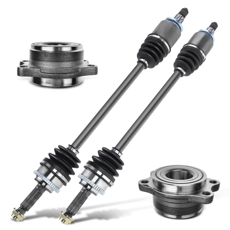Rear CV Axle Shaft + Hub Bearing for Subaru Legacy Outback 00-04 Baja