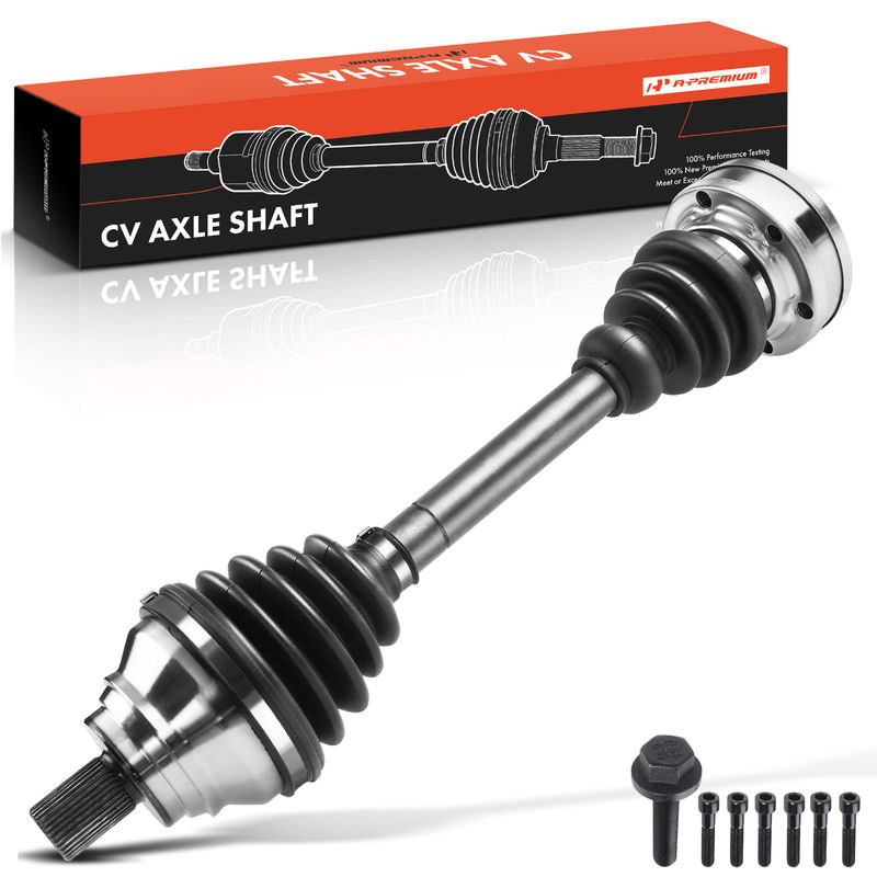 Front Driver CV Axle Shaft Assembly for Audi A3 06-17 S3 Volkswagen Golf Bora CC