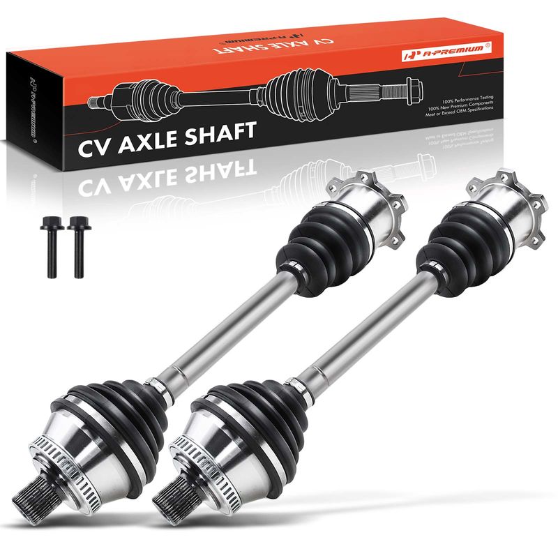 2x Front CV Axle Shaft Assembly for Audi A4 05-09 A4 Quattro Auto trans