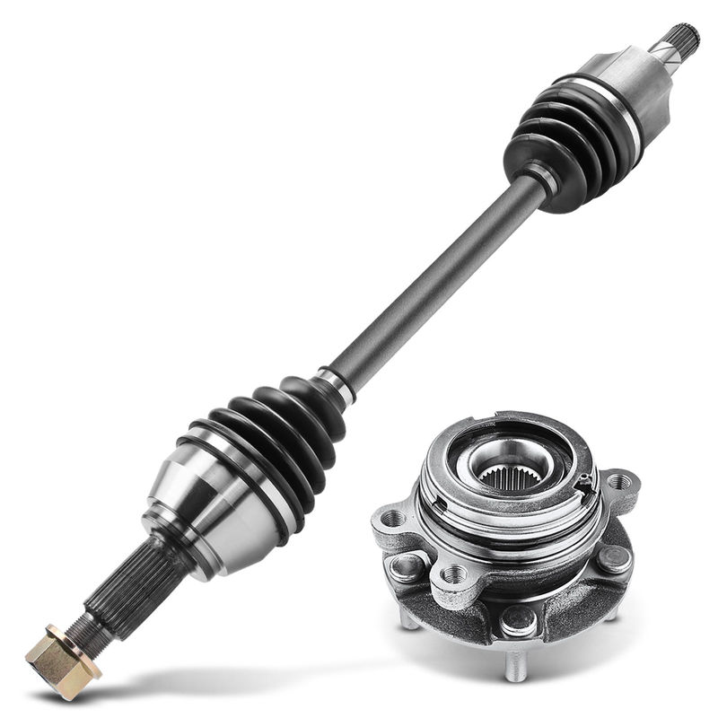 Front Driver CV Axle Shaft + Hub Bearing for Nissan Altima 2013-2018 2.5L