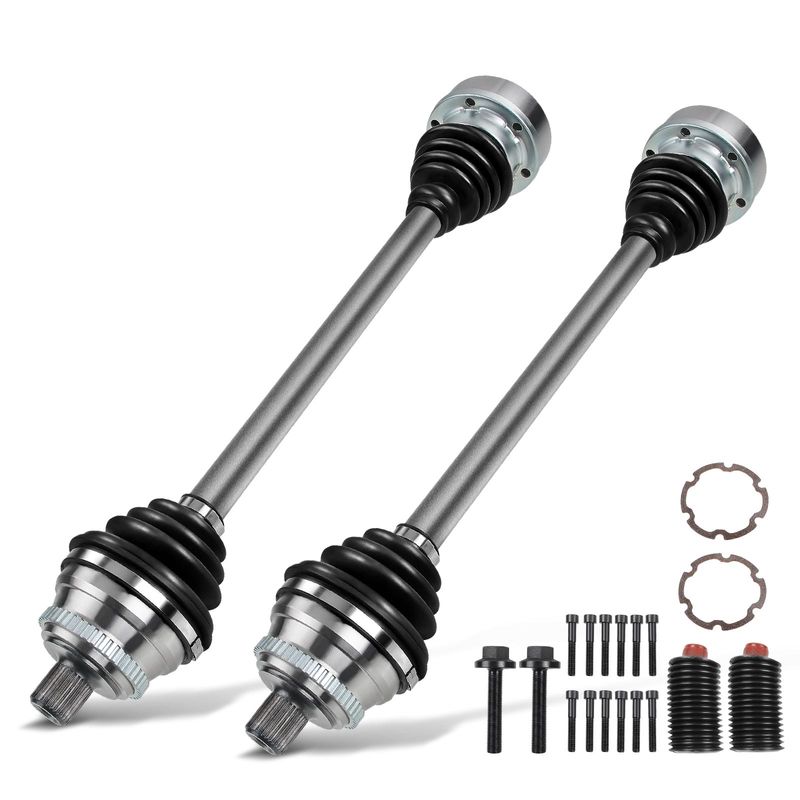 2x Rear CV Axle Shaft Assembly for Audi A4 Quattro 1996-2001 S4 2000-2002