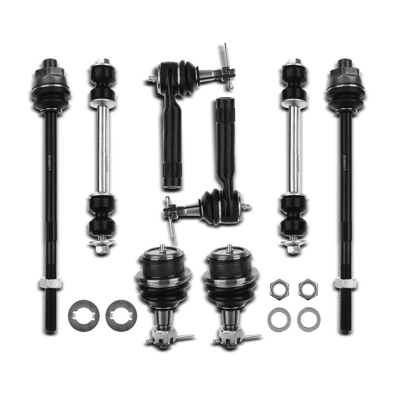 8x Front Sway Bar Link Tie Rod End Ball Joint Kit for Chevy Silverado GMC Sierra