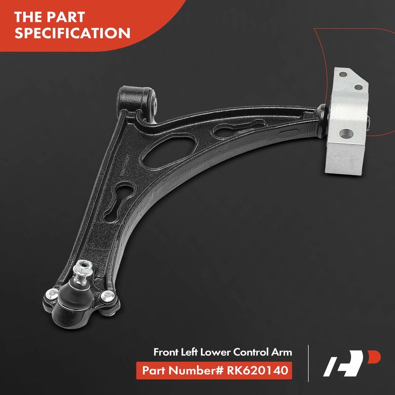 Front Left Lower Control Arm with Ball Joint for VW Jetta Golf Eos R32 Audi A3