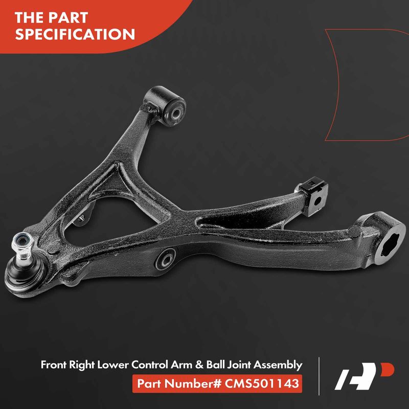 Front Right Lower Control Arm & Ball Joint Assembly for Hummer H3 2006-2010 H3T