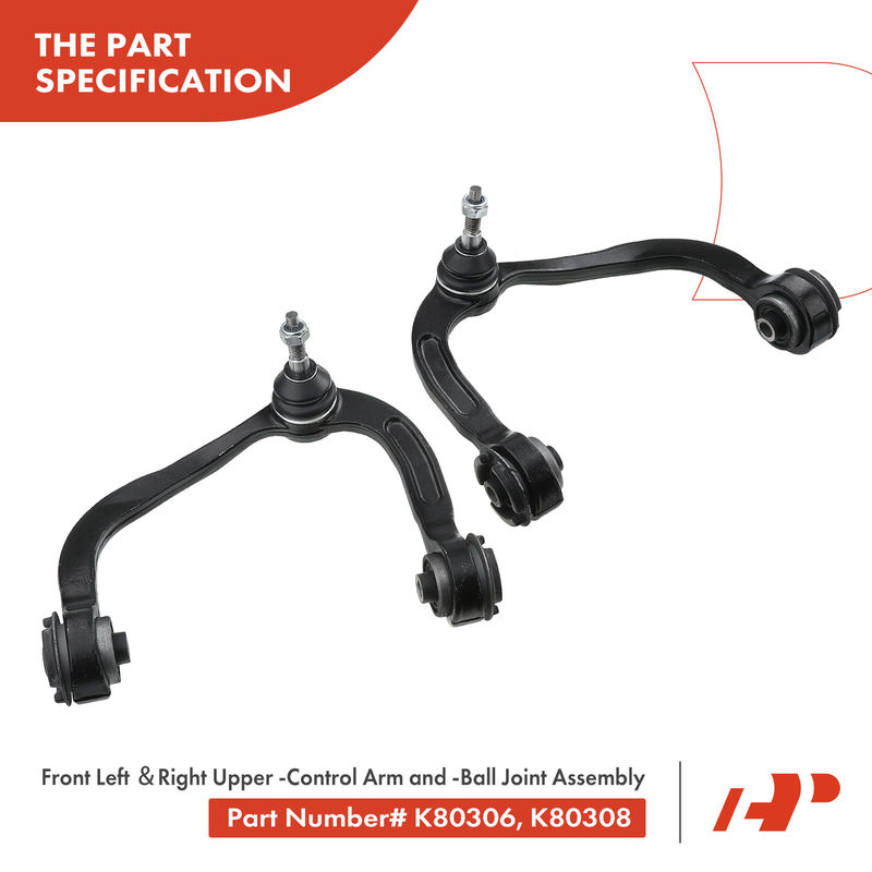 10x Front Control Arm with Ball Joint Tie Rod End for Ford F-150 2004-2006 4WD