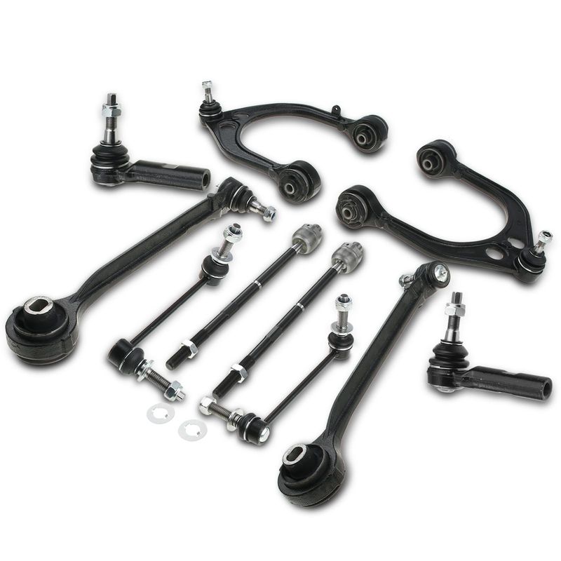10x Front Control Arm Sway Bar Links & Tie Rod End for Dodge Charger Chrysler